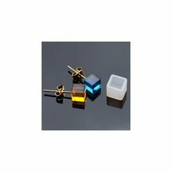 Perlesmania S1186540 PAX 5 MOULE EN SILICONE Pendentif CARRE 7 Par 7mm Utilisation FIMO RESINE