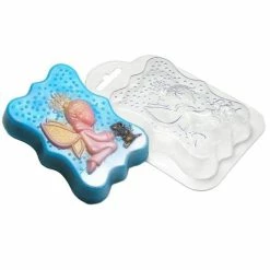 Czech Beads Exclusive 1pc Elf Et De La Souris Conte De Fée En Plastique De Savon La Fabrication Du Chocolat De Gypse Moule