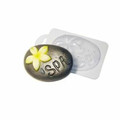 Alternative view of Czech Beads Exclusive Moule 1pc Spa Plumeria Fleurs De Frangipanier Pierre Ovale En Plastique De Savon La Fabrication Du Chocola