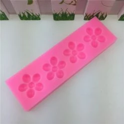 Alternative view of Czech Beads Exclusive Moule 4 Dessin Animé De Fleurs, De 3D En Silicone De Chocolat Savon Gâteau, Fondant Gâteau, L'Argile De Ré