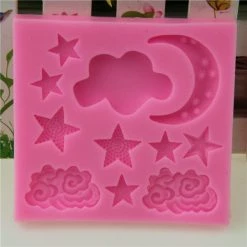 Czech Beads Exclusive Moule De Doux Rêves De La Nuit En Demi Lune, Les Étoiles De L'Air, De La 3D En Silicone De Chocolat Savon -Boutique Rayher unnamed file 618