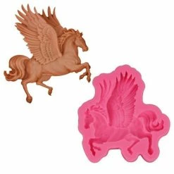 Czech Beads Exclusive Moule Pegasus Magie Flying Horse Animal, 3D En Silicone De Chocolat Savon Gâteau, Fondant Gâteau, L'Argile