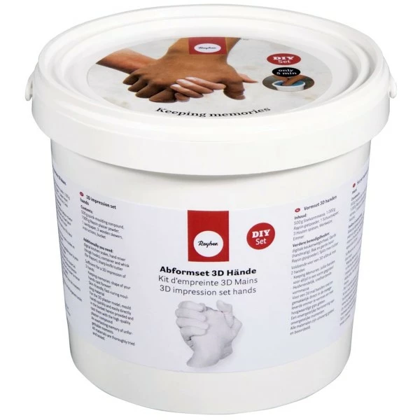 Rayher Kit Moulage Kit DIY Moulage - Empreinte Main 3D 1 Rayher Kit Moulage Kit DIY Moulage - Empreinte Main 3D