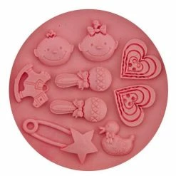 Alternative view of Czech Beads Exclusive Moule Bébé Jumeaux Jouet De Bricolage, 3D En Silicone De Chocolat Savon Gâteau, Fondant Gâteau, L'Argile D