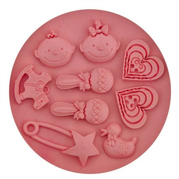Czech Beads Exclusive Moule Bébé Jumeaux Jouet De Bricolage, 3D En Silicone De Chocolat Savon Gâteau, Fondant Gâteau, L'Argile D 2 Czech Beads Exclusive Moule Bébé Jumeaux Jouet De Bricolage, 3D En Silicone De Chocolat Savon Gâteau, Fondant Gâteau, L'Argile D – Image 2