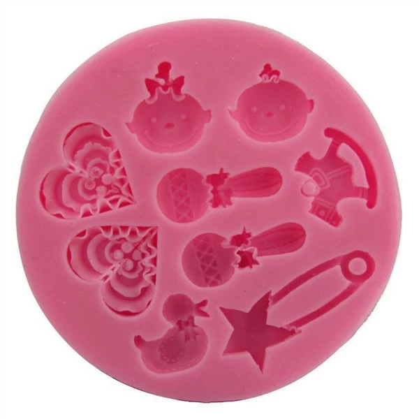 Czech Beads Exclusive Moule Bébé Jumeaux Jouet De Bricolage, 3D En Silicone De Chocolat Savon Gâteau, Fondant Gâteau, L'Argile D 3 Czech Beads Exclusive Moule Bébé Jumeaux Jouet De Bricolage, 3D En Silicone De Chocolat Savon Gâteau, Fondant Gâteau, L'Argile D – Image 3