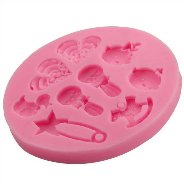 Czech Beads Exclusive Moule Bébé Jumeaux Jouet De Bricolage, 3D En Silicone De Chocolat Savon Gâteau, Fondant Gâteau, L'Argile D 4 Czech Beads Exclusive Moule Bébé Jumeaux Jouet De Bricolage, 3D En Silicone De Chocolat Savon Gâteau, Fondant Gâteau, L'Argile D – Image 4