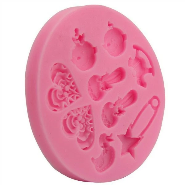 Czech Beads Exclusive Moule Bébé Jumeaux Jouet De Bricolage, 3D En Silicone De Chocolat Savon Gâteau, Fondant Gâteau, L'Argile D 5 Czech Beads Exclusive Moule Bébé Jumeaux Jouet De Bricolage, 3D En Silicone De Chocolat Savon Gâteau, Fondant Gâteau, L'Argile D – Image 5