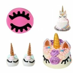 Czech Beads Exclusive Moule Licorne Yeux De Cheval Magique, 3D En Silicone De Chocolat Savon Gâteau, Fondant Gâteau, L'Argile De