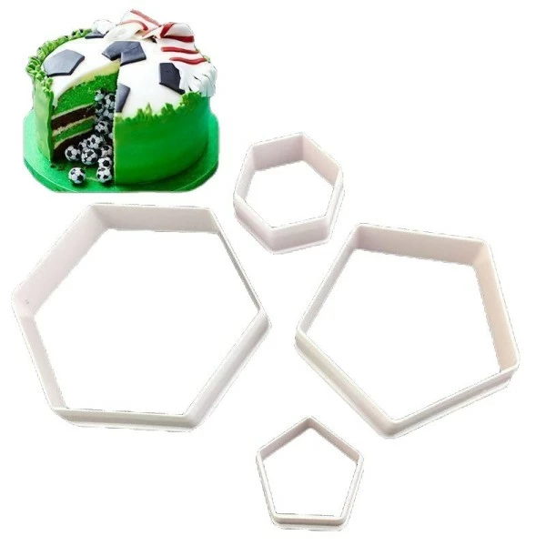Czech Beads Exclusive Moule 4 La Taille Des Hexagones Joueur De Football, 3D En Plastique De Chocolat Savon Gâteau, Fondant L'Ar 1 Czech Beads Exclusive Moule 4 La Taille Des Hexagones Joueur De Football, 3D En Plastique De Chocolat Savon Gâteau, Fondant L'Ar