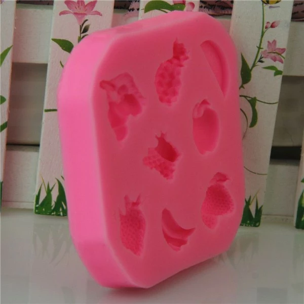 Czech Beads Exclusive Moule Mélanger Les Fruits Poupée De La Nourriture, De La 3D En Silicone De Chocolat Savon Gâteau, Fondant 3 Czech Beads Exclusive Moule Mélanger Les Fruits Poupée De La Nourriture, De La 3D En Silicone De Chocolat Savon Gâteau, Fondant – Image 3