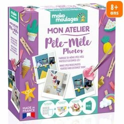 Mako Creations Moulage Enfant Coffret Moulage En Plâtre - Mon Atelier - Pêle-mêle Photos - 2 Pcs