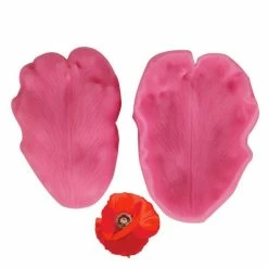 Czech Beads Exclusive Moule 2 Côtés De Pavot Lily Pétales De Fleurs D'Orchidée, De La 3D En Silicone De Chocolat Savon Gâteau, F