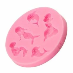 Alternative view of Czech Beads Exclusive Moule Sirène Filles Dauphins, 3D En Silicone De Chocolat Savon Gâteau, Fondant Gâteau, L'Argile De Résine,