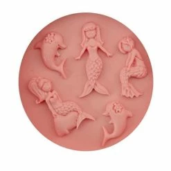 Czech Beads Exclusive Moule Sirène Filles Dauphins, 3D En Silicone De Chocolat Savon Gâteau, Fondant Gâteau, L'Argile De Résine, -Boutique Rayher unnamed file 748