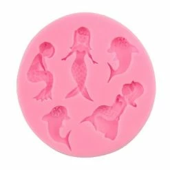 Czech Beads Exclusive Moule Sirène Filles Dauphins, 3D En Silicone De Chocolat Savon Gâteau, Fondant Gâteau, L'Argile De Résine, -Boutique Rayher unnamed file 749