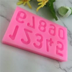 Alternative view of Czech Beads Exclusive Moule Dessin Animé Nombres De L'Alphabet Anniversaire, 3D En Silicone De Chocolat Savon Gâteau, Fondant Gâ