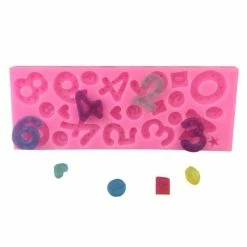 Czech Beads Exclusive Moule Mix Star Cœur Des Numéros D'Anniversaire, 3D En Silicone De Chocolat Savon Gâteau, Fondant Gâteau, L