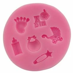 Alternative view of Czech Beads Exclusive Moule Douche De Bébé Mélanger De Nouveau-nés, 3D En Silicone De Chocolat Savon Gâteau, Fondant Gâteau, L'A