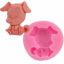 Czech Beads Exclusive Moule Mignon Chiot De Chien D'Animal De Compagnie, 3D En Silicone De Chocolat Savon Gâteau, Fondant Gâteau