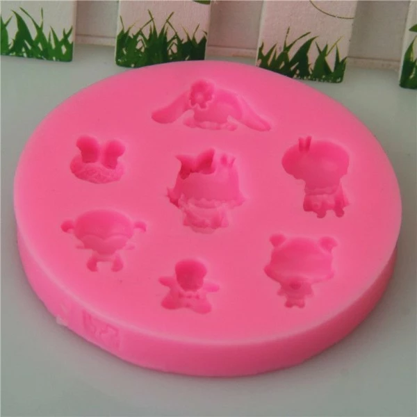 Czech Beads Exclusive Moule Mélange Enfants Jouet Maison De Poupée En Peluche Enfants, 3D En Silicone De Chocolat Savon Gâteau, 4 Czech Beads Exclusive Moule Mélange Enfants Jouet Maison De Poupée En Peluche Enfants, 3D En Silicone De Chocolat Savon Gâteau, – Image 4