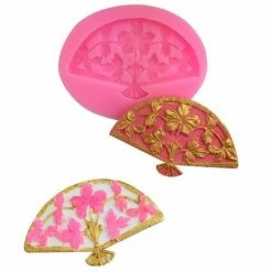 Czech Beads Exclusive Moule Fleur De Mode De Princesse Fan, 3D En Silicone De Chocolat Savon Gâteau, Fondant Gâteau, L'Argile De