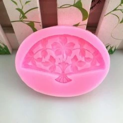 Alternative view of Czech Beads Exclusive Moule Fleur De Mode De Princesse Fan, 3D En Silicone De Chocolat Savon Gâteau, Fondant Gâteau, L'Argile De