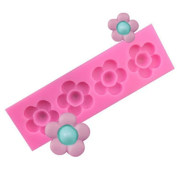 Czech Beads Exclusive Moule 4 Fleurs De La Prune, De La 3D En Silicone De Chocolat Savon Gâteau, Fondant Gâteau, L'Argile De Rés 1 Czech Beads Exclusive Moule 4 Fleurs De La Prune, De La 3D En Silicone De Chocolat Savon Gâteau, Fondant Gâteau, L'Argile De Rés