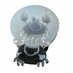 Czech Beads Exclusive Moule Mignon De Bande Dessinée De Crabe Marin, 3D En Silicone De Chocolat Savon Gâteau, Fondant Gâteau, L'