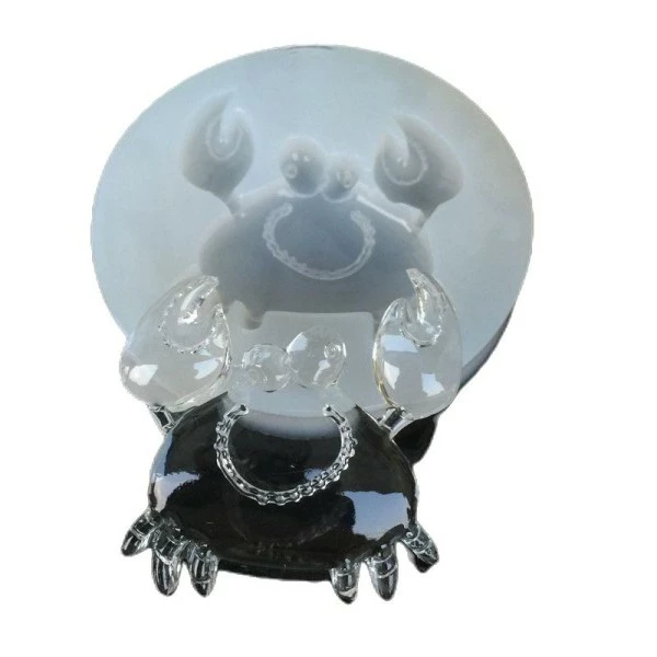 Czech Beads Exclusive Moule Mignon De Bande Dessinée De Crabe Marin, 3D En Silicone De Chocolat Savon Gâteau, Fondant Gâteau, L' 1 Czech Beads Exclusive Moule Mignon De Bande Dessinée De Crabe Marin, 3D En Silicone De Chocolat Savon Gâteau, Fondant Gâteau, L'