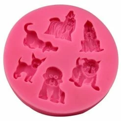 Alternative view of Czech Beads Exclusive Moule Mélange De Chien De Race Yorkshire, 3D En Silicone De Chocolat Savon Gâteau, Fondant Gâteau, L'Argil