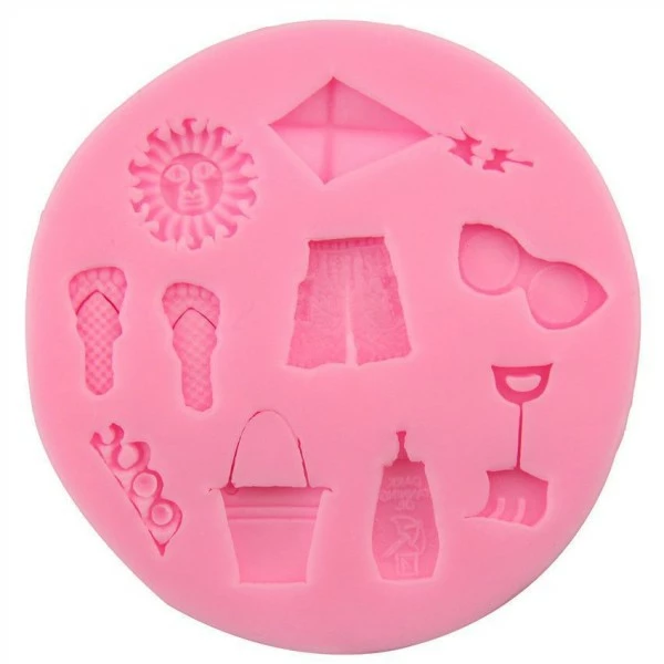 Czech Beads Exclusive Moule Mélanger En Bord De Plage Enfants, 3D En Silicone De Chocolat Savon Gâteau, Fondant Gâteau, L'Argile 4 Czech Beads Exclusive Moule Mélanger En Bord De Plage Enfants, 3D En Silicone De Chocolat Savon Gâteau, Fondant Gâteau, L'Argile – Image 4
