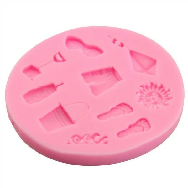 Czech Beads Exclusive Moule Mélanger En Bord De Plage Enfants, 3D En Silicone De Chocolat Savon Gâteau, Fondant Gâteau, L'Argile 5 Czech Beads Exclusive Moule Mélanger En Bord De Plage Enfants, 3D En Silicone De Chocolat Savon Gâteau, Fondant Gâteau, L'Argile – Image 5