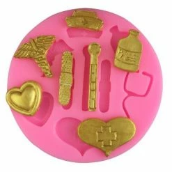 Czech Beads Exclusive Moule Médical Mélange Médecin Infirmière Hôpital, 3D En Silicone De Chocolat Savon Gâteau, Fondant Gâteau,