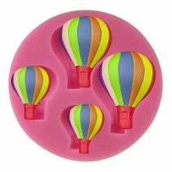 Czech Beads Exclusive Moule La Taille De Mélange Rayé De Ballon à Air, 3D En Silicone De Chocolat Savon Gâteau, Fondant Gâteau,
