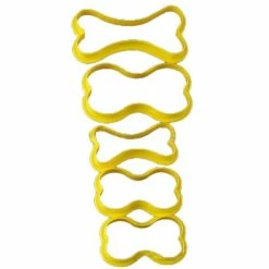 Czech Beads Exclusive Moule 5 Taille Des Os De Chien, 3D En Plastique De Coupeur De Biscuit, Chocolat, Savon Gâteau, Cupcake Fon