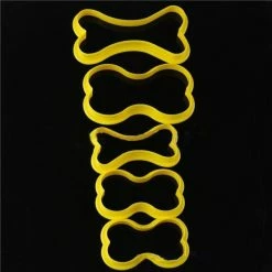 Alternative view of Czech Beads Exclusive Moule 5 Taille Des Os De Chien, 3D En Plastique De Coupeur De Biscuit, Chocolat, Savon Gâteau, Cupcake Fon