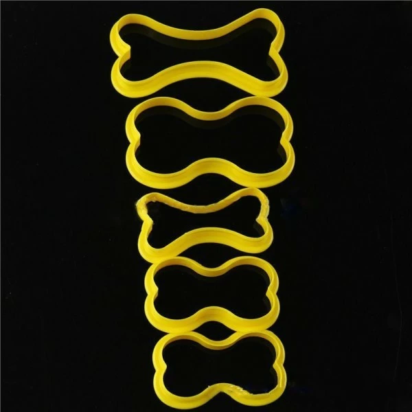 Czech Beads Exclusive Moule 5 Taille Des Os De Chien, 3D En Plastique De Coupeur De Biscuit, Chocolat, Savon Gâteau, Cupcake Fon 2 Czech Beads Exclusive Moule 5 Taille Des Os De Chien, 3D En Plastique De Coupeur De Biscuit, Chocolat, Savon Gâteau, Cupcake Fon – Image 2