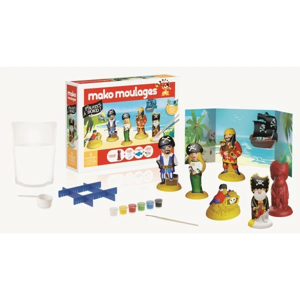 Mako Creations Moulage Enfant Coffret Moulage En Plâtre - Pirates à Bord - 5 Pcs 2 Mako Creations Moulage Enfant Coffret Moulage En Plâtre - Pirates à Bord - 5 Pcs – Image 2