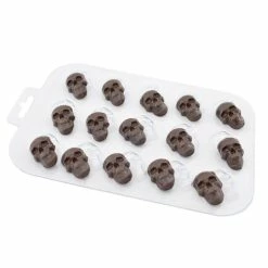 Czech Beads Exclusive Moule 1pc Gothique Halloween Effrayant Crânes En Plastique De Savon La Fabrication Du Chocolat De Gypse Mo