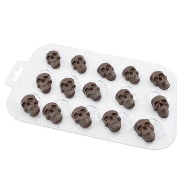 Czech Beads Exclusive Moule 1pc Gothique Halloween Effrayant Crânes En Plastique De Savon La Fabrication Du Chocolat De Gypse Mo 1 Czech Beads Exclusive Moule 1pc Gothique Halloween Effrayant Crânes En Plastique De Savon La Fabrication Du Chocolat De Gypse Mo