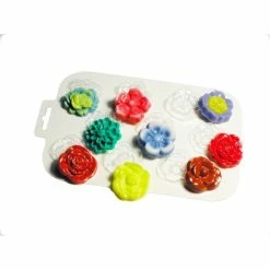 Alternative view of Czech Beads Exclusive 1pc Prairie Fleurie En Plastique De Savon La Fabrication Du Chocolat De Gypse Moule De Qualité Alime