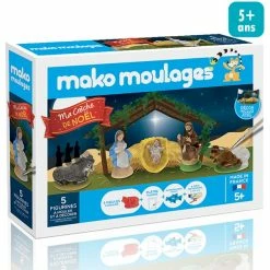 Mako Creations Moulage Enfant Coffret Moulage En Plâtre - Ma Crèche De Noël - 5 Pcs
