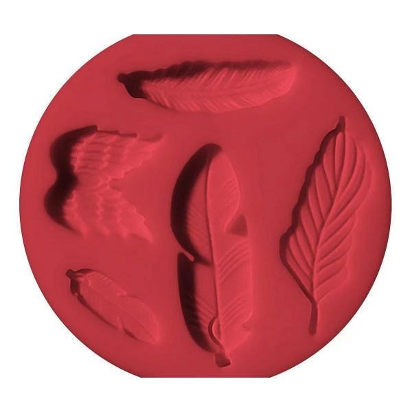 Czech Beads Exclusive Moule FIMO De Silicone De Moulage Par Extrusion - Plume, De L'Argile De L'Artisanat, De L'Argile Des Arran 3 Czech Beads Exclusive Moule FIMO De Silicone De Moulage Par Extrusion - Plume, De L'Argile De L'Artisanat, De L'Argile Des Arran – Image 3