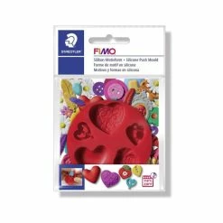 Czech Beads Exclusive Moule FIMO De Silicone De Moulage Par Extrusion - Cœur, De L'Argile De L'Artisanat, De L'Argile Des Arrang