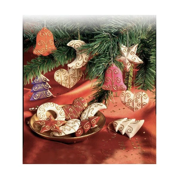 Czech Beads Exclusive FIMO Moule En Silicone - Décorations De Noël, Décorations De Noël, Des Outils De Bricolage, De L'Arg 2 Czech Beads Exclusive FIMO Moule En Silicone - Décorations De Noël, Décorations De Noël, Des Outils De Bricolage, De L'Arg – Image 2