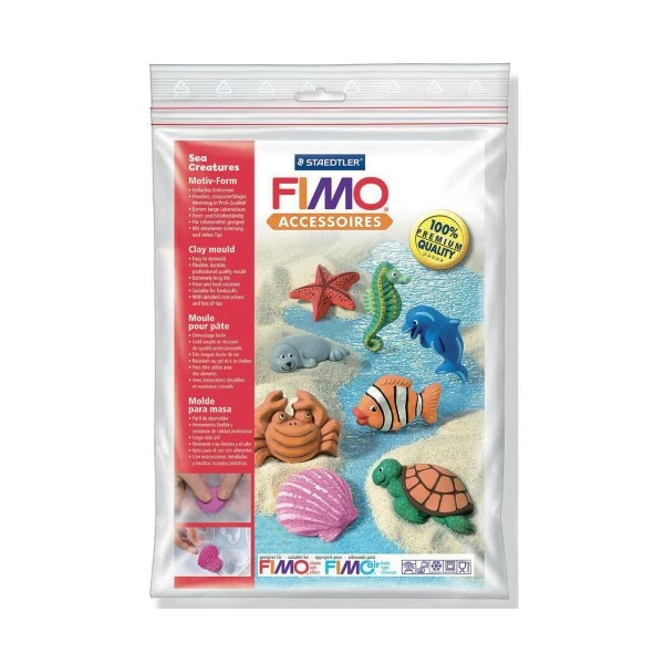Czech Beads Exclusive FIMO Moule En Silicone - Mer Créatures Créatures De La Mer, De L'Argile Des Arrangements, De L'Argil 1 Czech Beads Exclusive FIMO Moule En Silicone - Mer Créatures Créatures De La Mer, De L'Argile Des Arrangements, De L'Argil